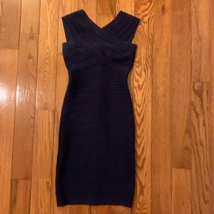 Herve Leger navy dress- XS